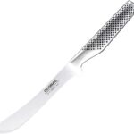 global heavyweight butchers knife 7 inch stainless steel image