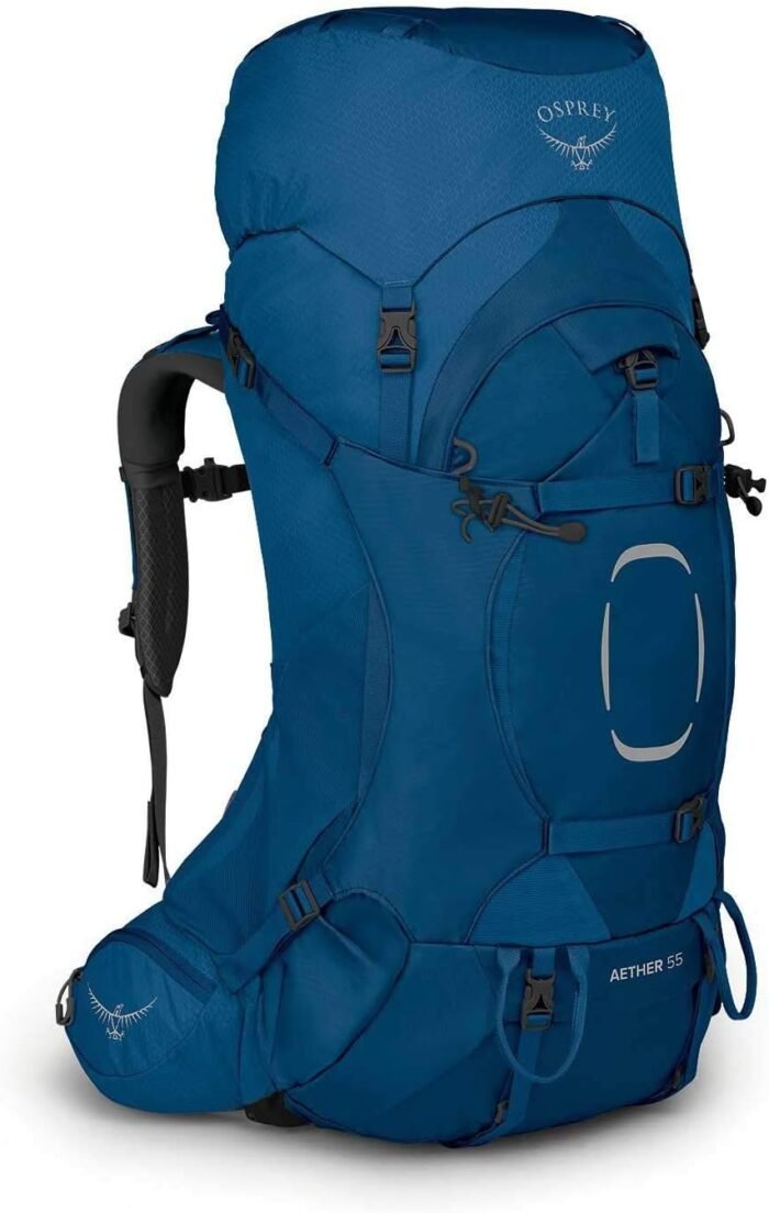 osprey aether mens backpack 55l deep water blue l xl image