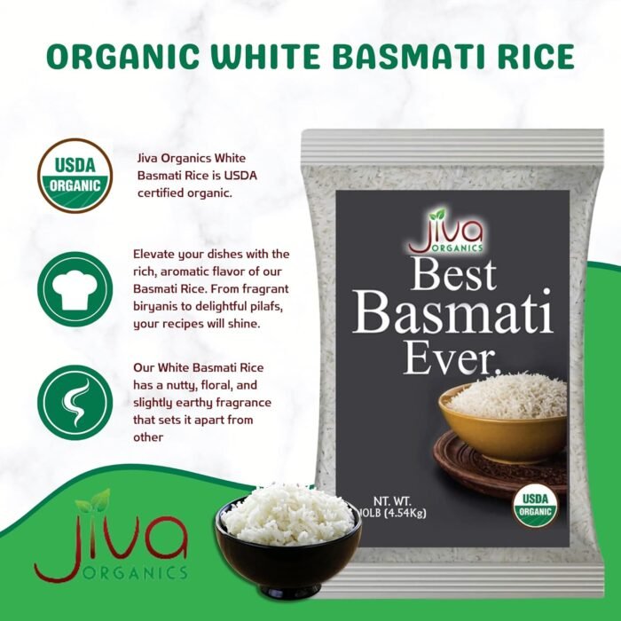 java organics basmati rice 10lb bag image