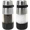 oxo good grips stainless steel accent mess free salt & pepper grinder set image