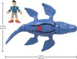 fisher price jurassic world mosasurus and kenji figure set image