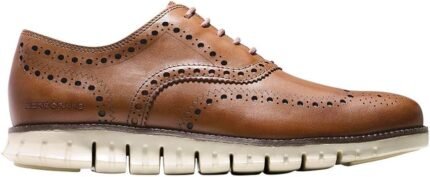 cole haan mens zerogrand wing oxford british tan 9.5m