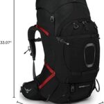 Osprey Aether Plus 70L Men's Backpack, Black/L-XL