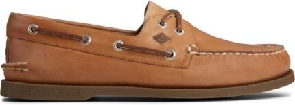 sperry a/o 2 eye leather boat shoes sahara 10 m us image