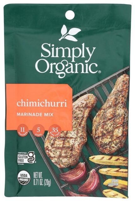 simply organic chimichutti marinade mix pack image
