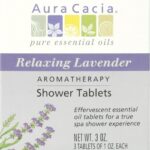 aura cacia shower tablets relaxing lavender pack image