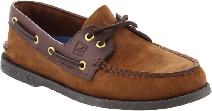 sperry top sider eye leather boat shoes image