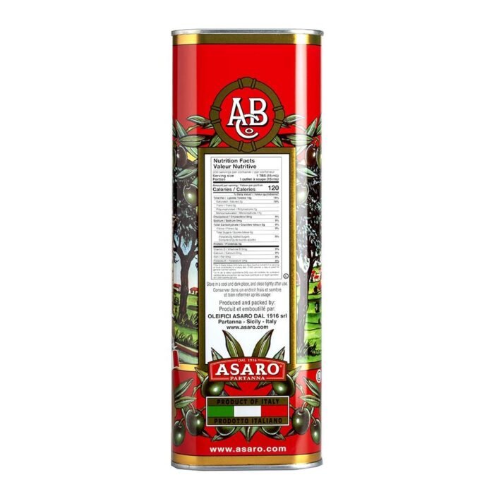 partanna extra virgin olive oil ounce tin pack image