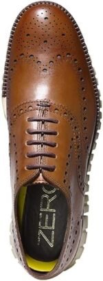 cole haan mens zerogrand wing oxford british tan 9.5m