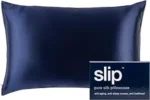 slip 100% pure silk pillowcase navy queen image