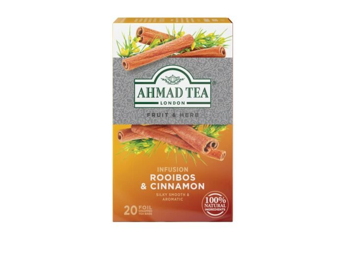 ahmad tea peppermint and lemon herbal tea pack image