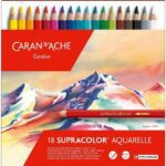 caran d ache supracolor metal box set 18 colors pack