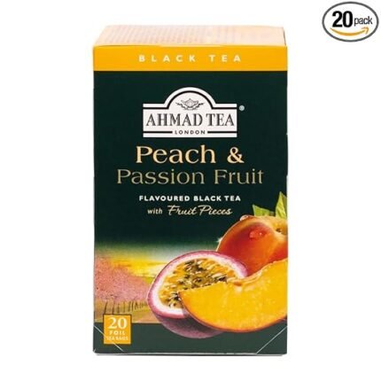 ahmad tea flavored black tea peach & passion fruit image