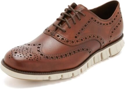 cole haan mens zerogrand wing oxford british tan 9.5m