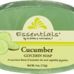 clearly natural glycerine soap bar cucumber image