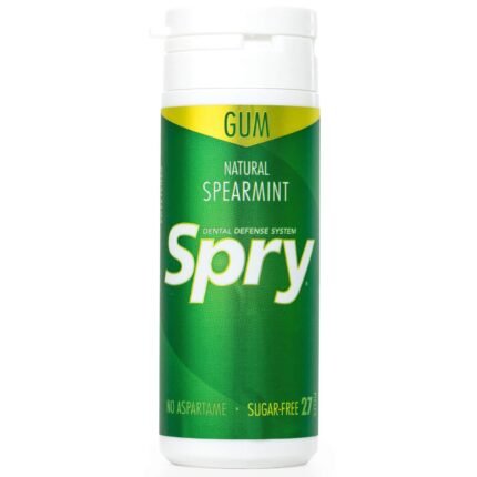 spry all natural spearmint chewing gum image