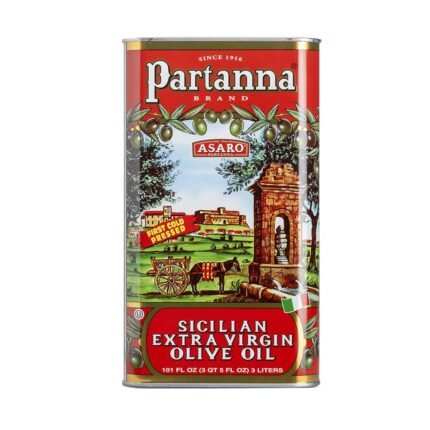 partanna extra virgin olive oil ounce tin pack image