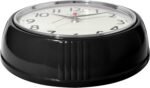 westclox retro black case convex glass clock image