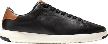 cole haan grandpro tennis sneaker black british tan 10 w
