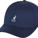 Kangol Wool Flexfit Baseball Hat, Dark Blue, L-XL