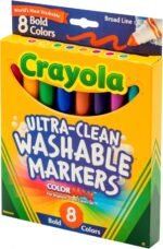 crayola ultra clean washable markers 8 bold colors pack
