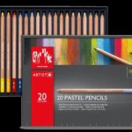 caran d ache pastel pencil set 20 colors pack