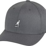 Kangol Wool Flexfit Baseball Hat, Dark Flannel, XXL
