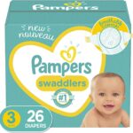 pampers swaddlers baby diapers size 3 pack