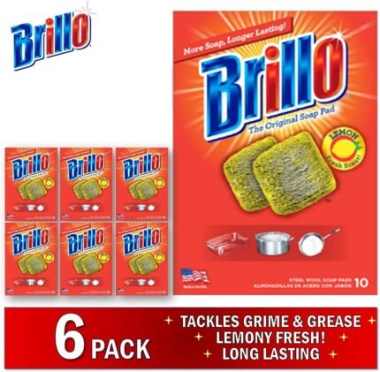 brillo steel wool soap pads lemon image
