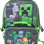 minecraft backpack with lunch bag image