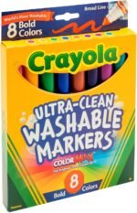 crayola ultra clean washable markers 8 bold colors pack