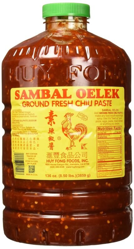 hyu fong sambal oelek ground fresh chili paste 136 oz image