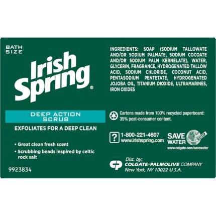 irish spring deodorant soap deep action scrub image