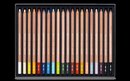 caran d ache pastel pencil set 20 colors pack