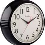 westclox retro black case convex glass clock image
