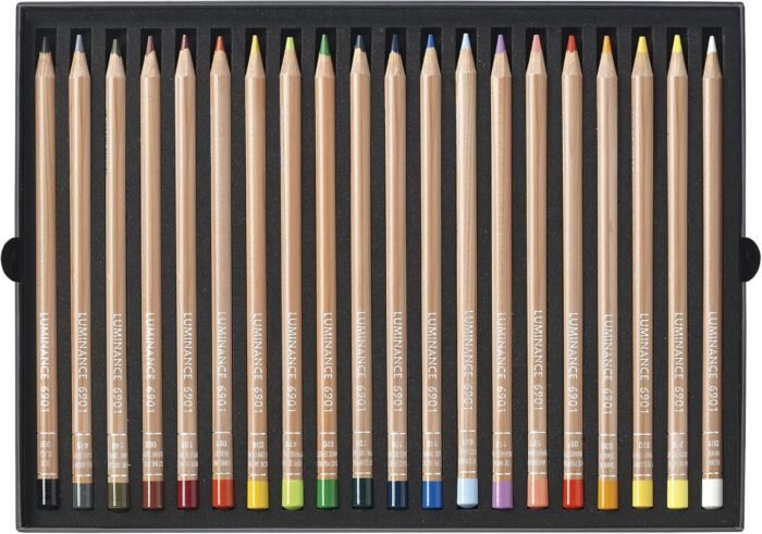 caran d ache luminance colored pencil set 20 colors image