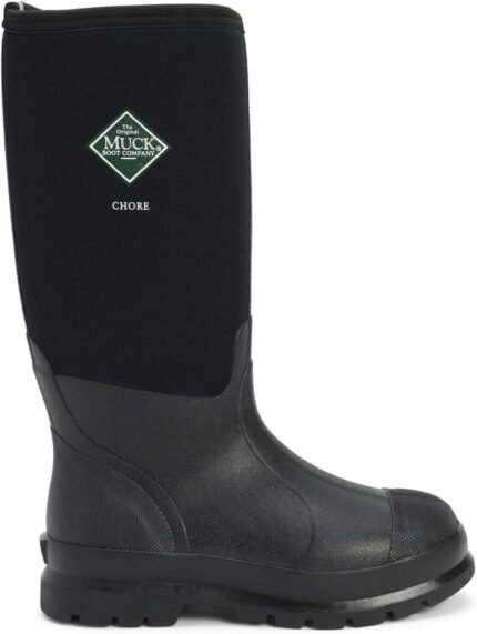 muck chore classic mens rubber work boots black 9m us image