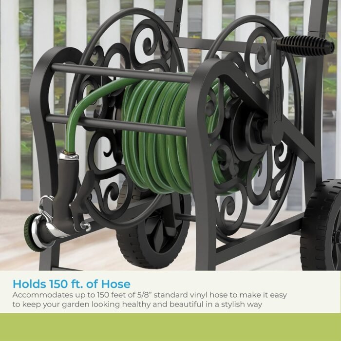 suncast 150 metal hosemobile elite hose reel cart image