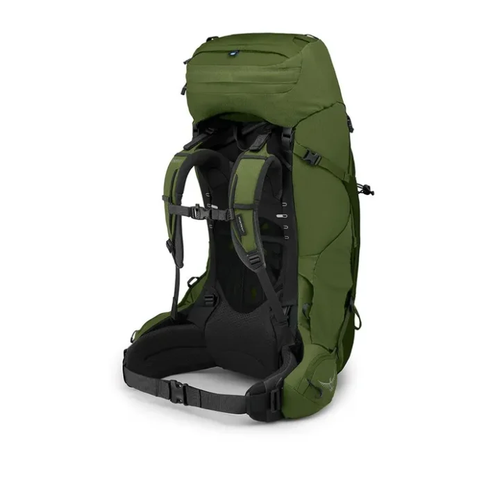 osprey aether 65 backpacking mens garlic mustard green image