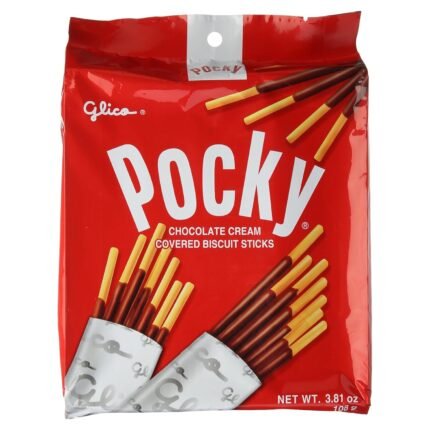 glico pocky chocolate cream covered biscuit sticks image