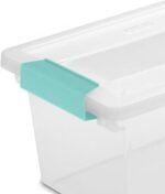 sterilite medium clip clear storage box image