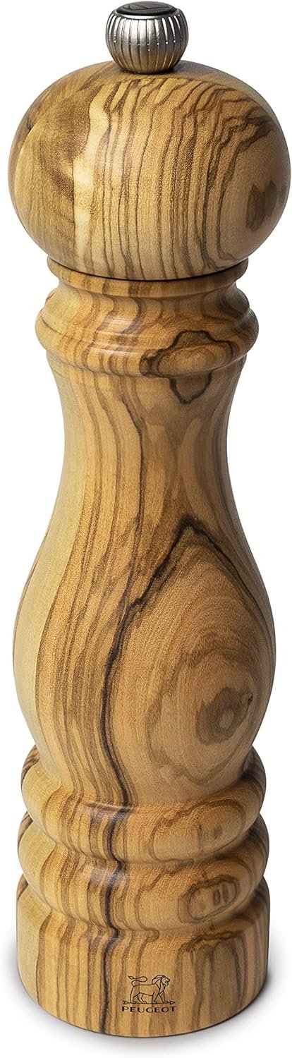 peugeot paris olivier 9 inch pepper mill olive wood image
