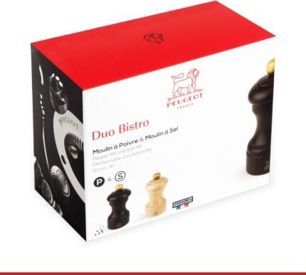 peugeot bistro salt & pepper mill chocolate and natural image