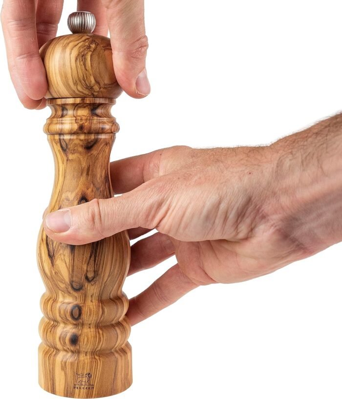 peugeot paris olivier 9 inch pepper mill olive wood image