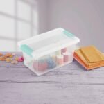 sterilite medium clip clear storage box image