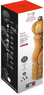 peugeot paris olivier 9 inch pepper mill olive wood image