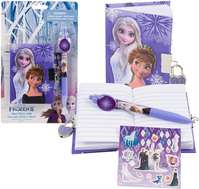 frozen 2 mini diary with stickers and pen image