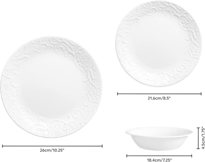 corelle belle size