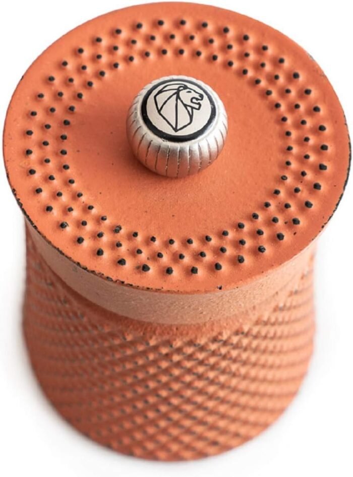 peugeot bali fonte cast iron pepper mill orange image