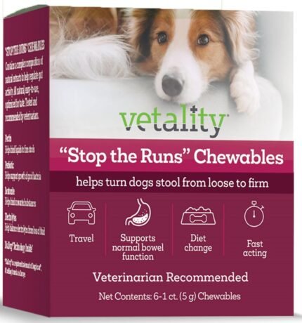 vetality stop the runs chewables for dogs image